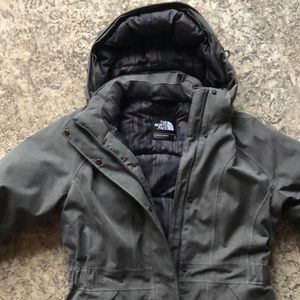The North Face Women Arctic Down Parka Grey Small
